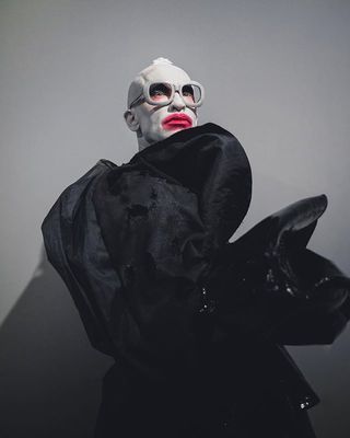Dahc Dermur VIII / Chadd Curry the American-born DJ, performance artist, and “mother goth” has become a figurehead of London’s underground scene.